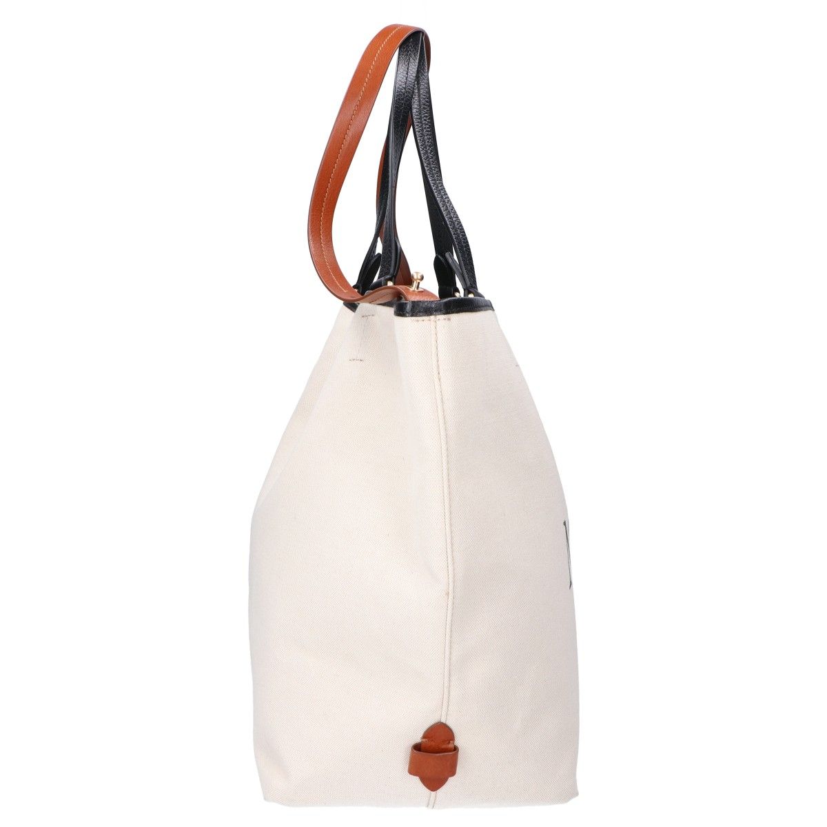 Max Mara Logo Canvas Leather 2-Way Tote Bag — view 2