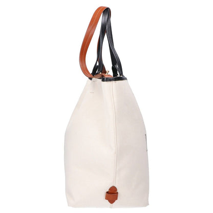 Max Mara Logo Canvas Leather 2-Way Tote Bag — view 2