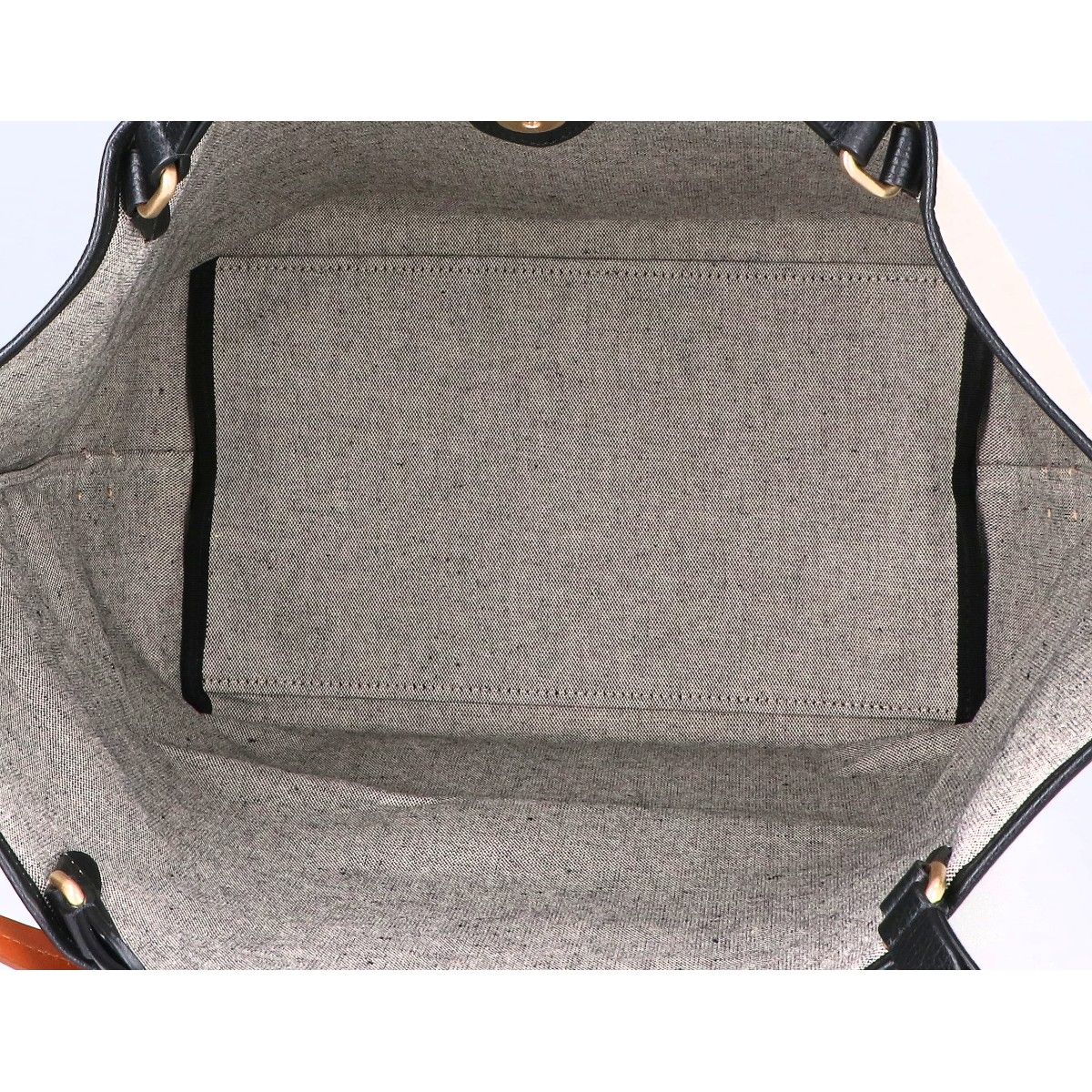 Max Mara Logo Canvas Leather 2-Way Tote Bag — view 6