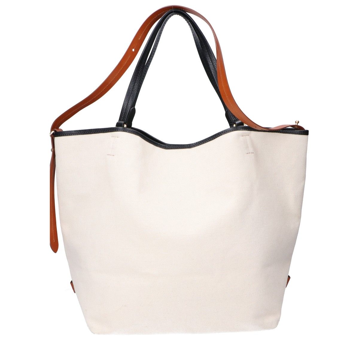 Max Mara Logo Canvas Leather 2-Way Tote Bag — view 3