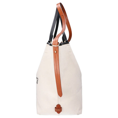 Max Mara Logo Canvas Leather 2-Way Tote Bag — view 4