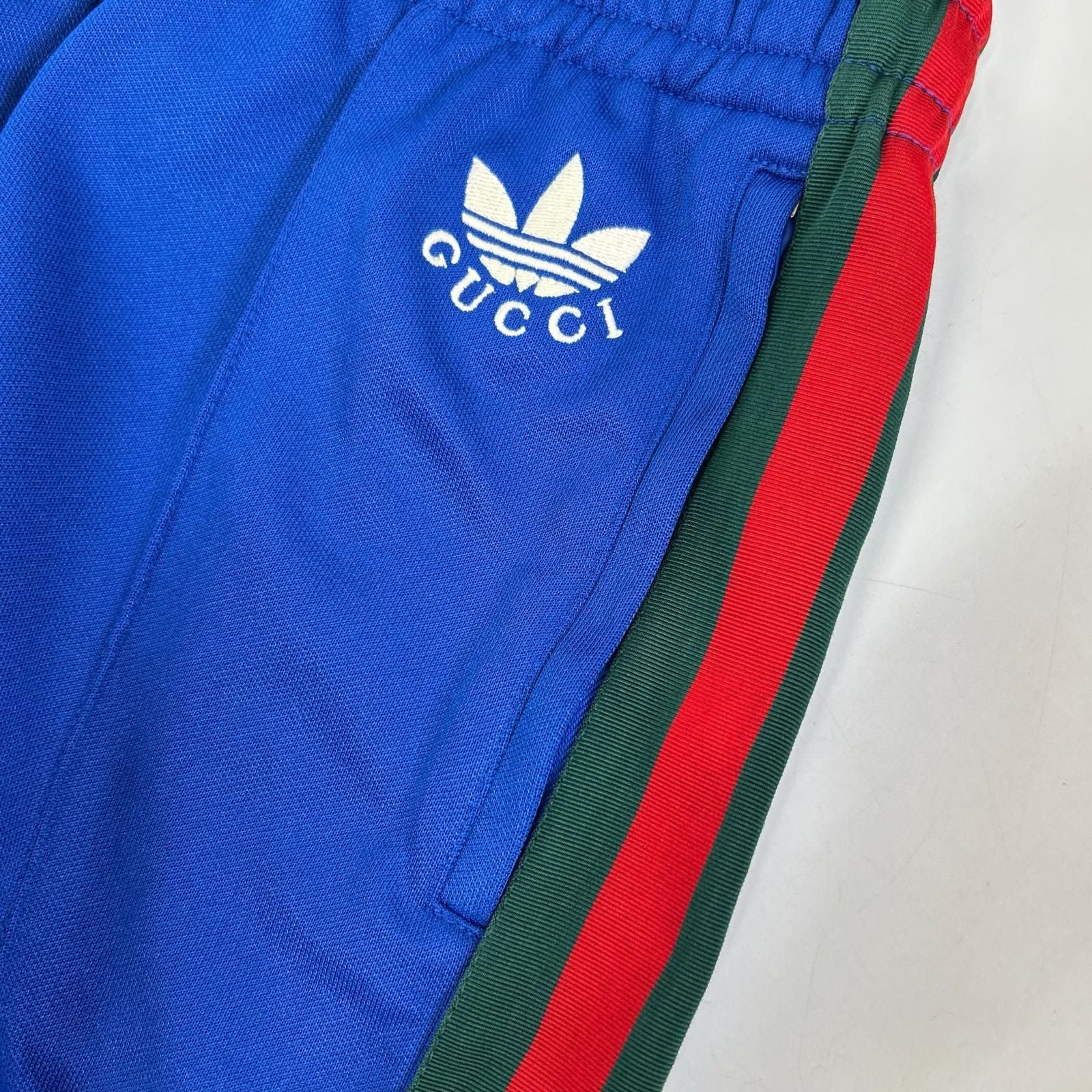 Gucci Adidas Blue Side Line Flare Track Pants — view 7