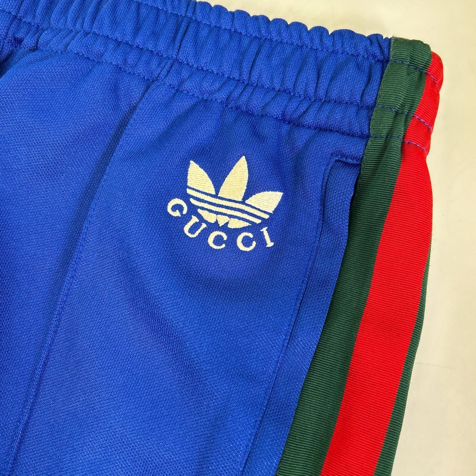 Gucci Adidas Blue Side Line Flare Track Pants — view 6