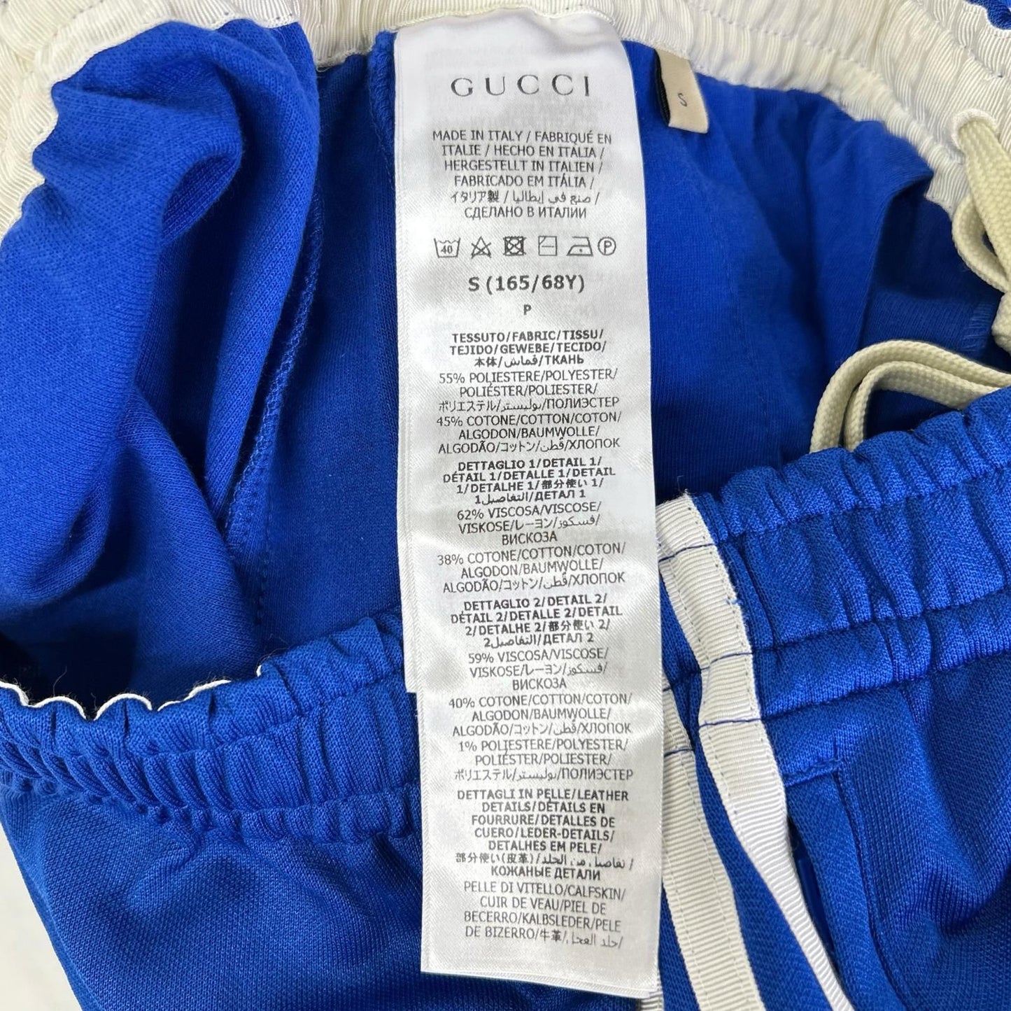 Gucci Adidas Blue Side Line Flare Track Pants — view 4