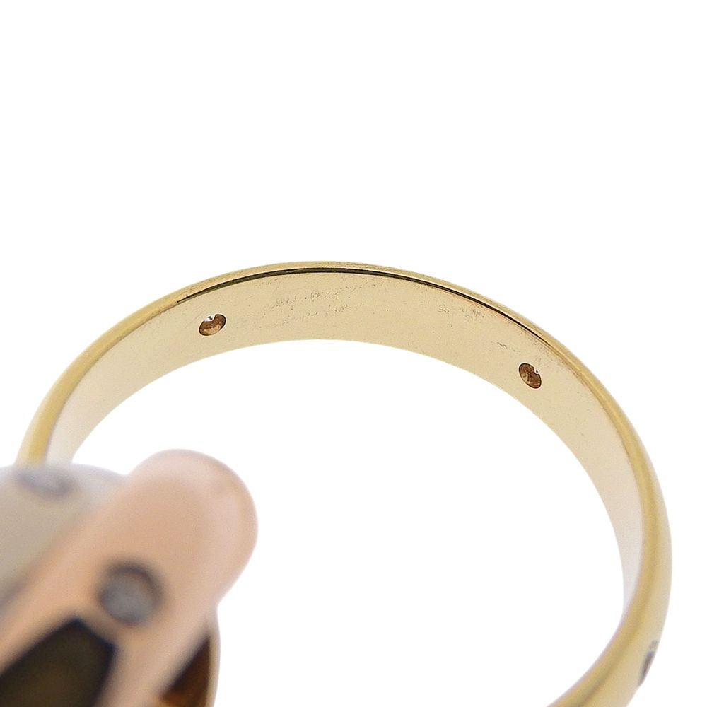 Cartier Trinity Constellation Gold Diamond Ring — view 6