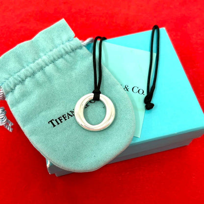 Tiffany & Co Box Sevillana Necklace 925 Sterling Silver Pendant Choker