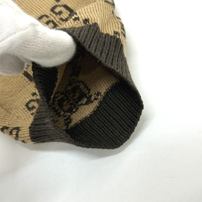 Gucci Cardigan Lame Contrast GG Pattern Wool Brown Cardigan — view 7