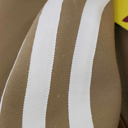 Gucci Adidas Wool Shearling 3 Stripes Logo Embroidered Cape Coat Camel Brown 44 — view 8
