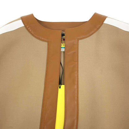 Gucci Adidas Wool Shearling 3 Stripes Logo Embroidered Cape Coat Camel Brown 44 — view 4