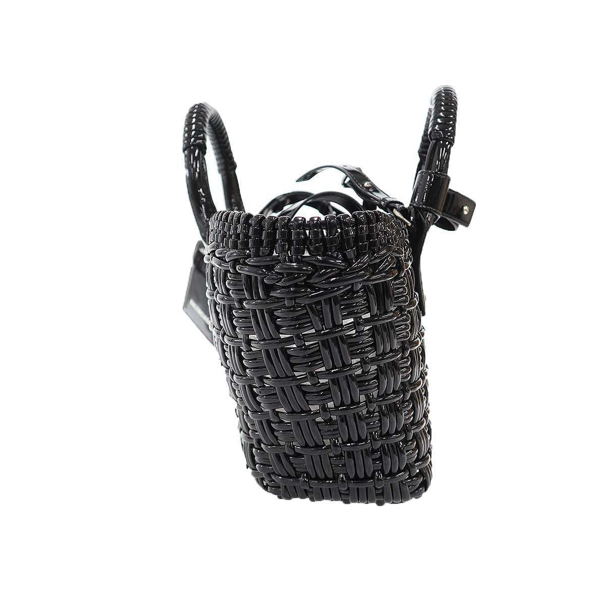 Balenciaga Bistro Basket Shoulder Bag Black — view 3
