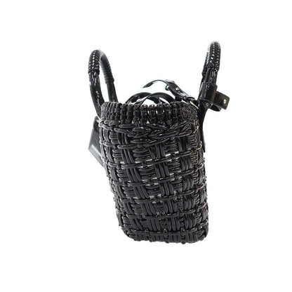 Balenciaga Bistro Basket Shoulder Bag Black — view 3
