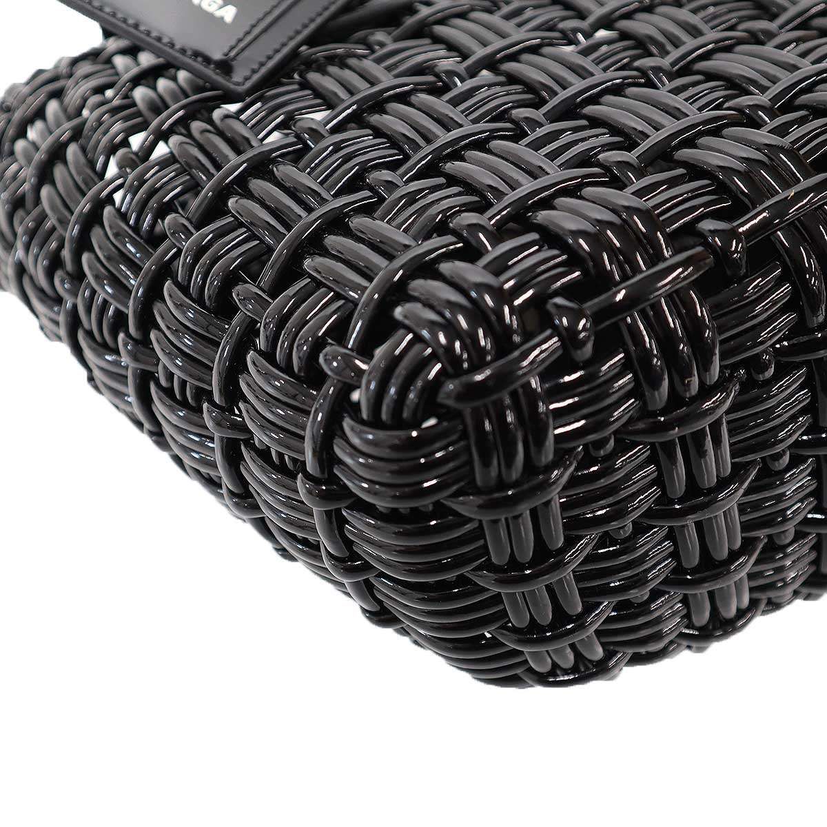 Balenciaga Bistro Basket Shoulder Bag Black — view 7