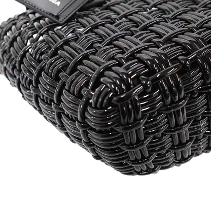 Balenciaga Bistro Basket Shoulder Bag Black — view 7