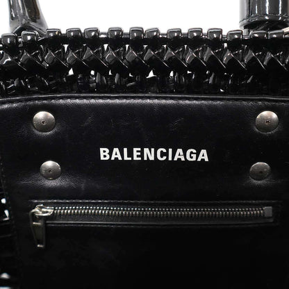 Balenciaga Bistro Basket Shoulder Bag Black — view 5
