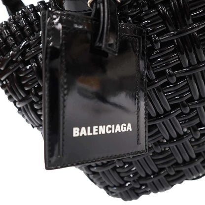 Balenciaga Bistro Basket Shoulder Bag Black — view 8