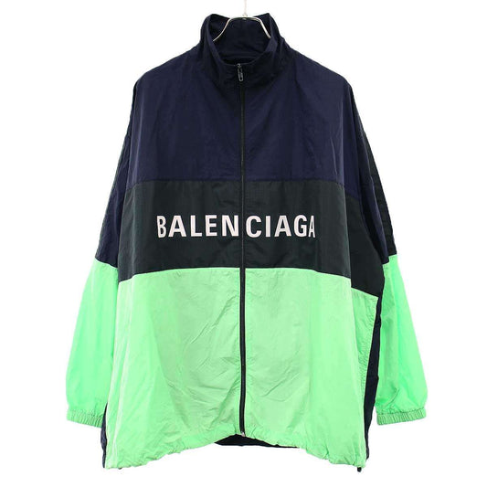 Balenciaga Logo Nylon Zip Up Jacket Mix 36