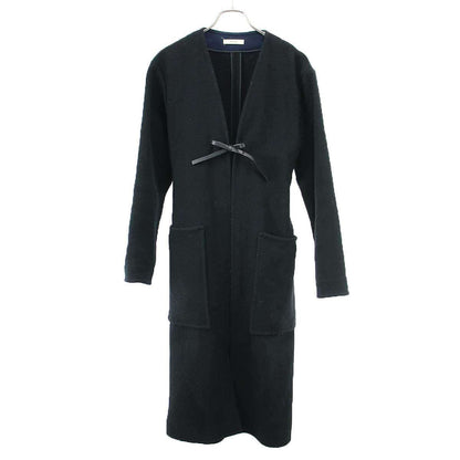 Celine by Phoebe Philo Belted Wool Long Coat Black 36
