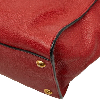Prada 2-Way Shoulder Bag Red Leather — view 6