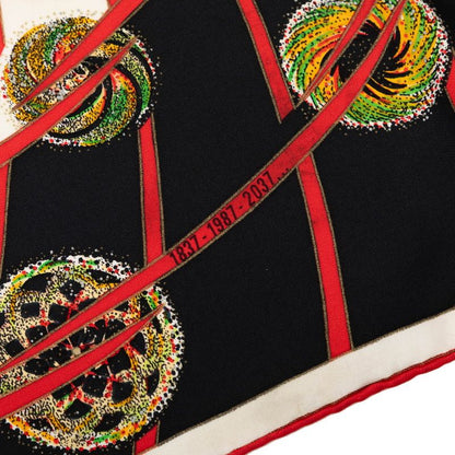 Hermes Carre 90 Les Feux de Lespace Space Fireworks Scarf Large Black Multicolor — view 5