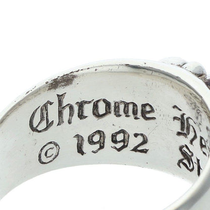 Chrome Hearts Flrl Floral Cross Silver Ring — view 3