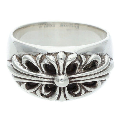 Chrome Hearts Flrl Floral Cross Silver Ring