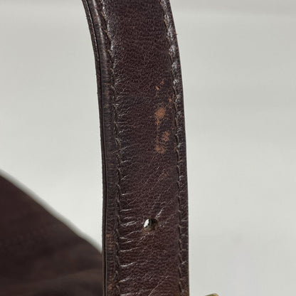 Fendi Zucca Logo Shoulder Bag Mamma Bucket Suede Brown — view 5