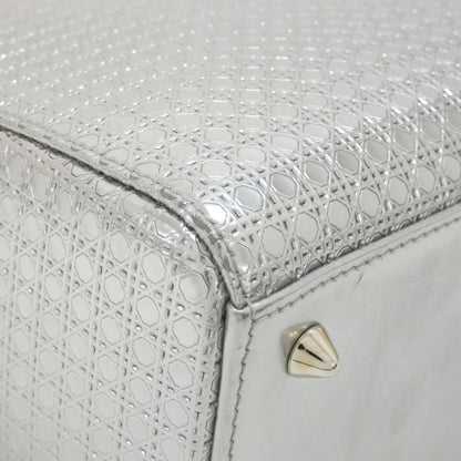 Dior Lady Dior Bag Handbag Silver — view 3