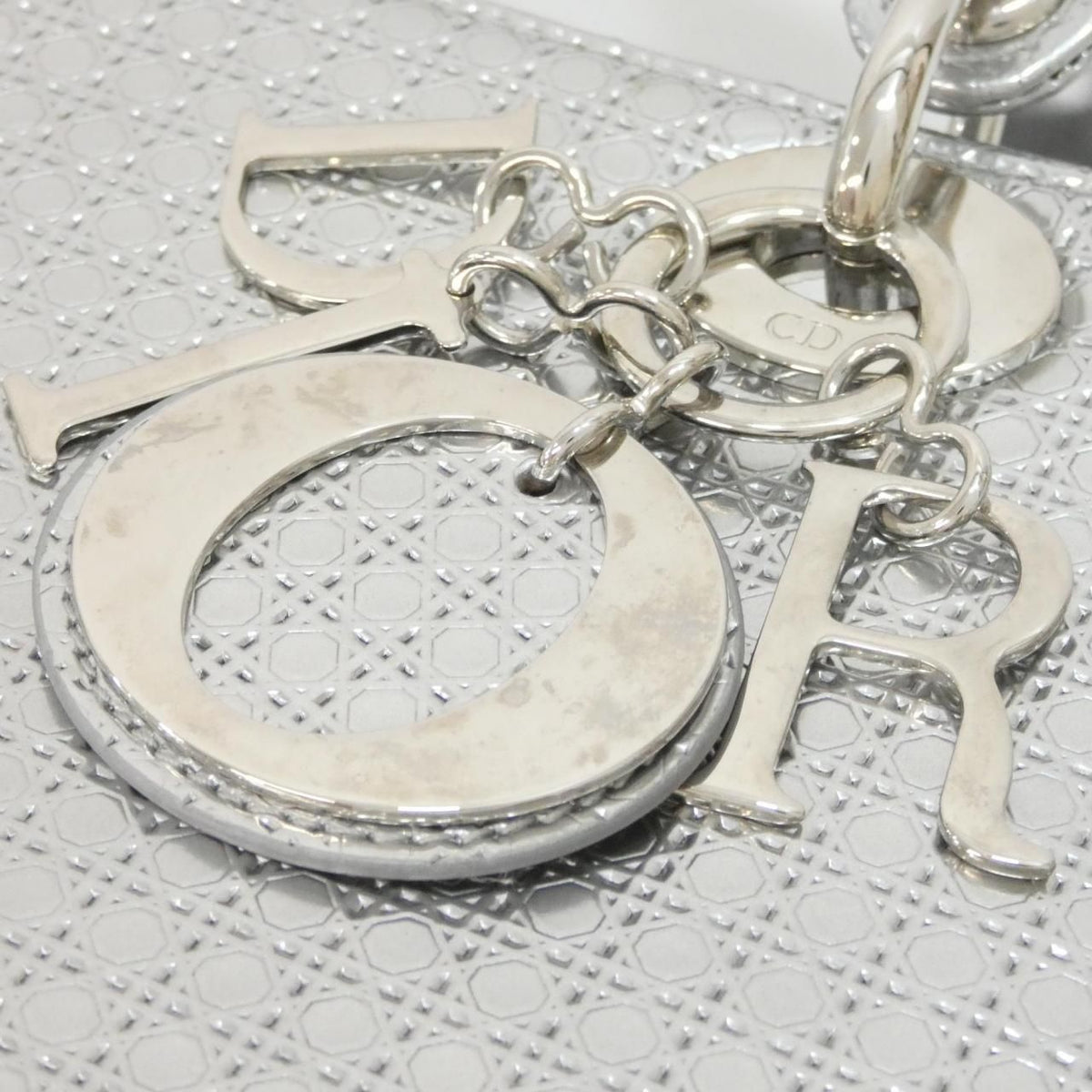 Dior Lady Dior Bag Handbag Silver — view 4