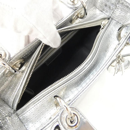 Dior Lady Dior Bag Handbag Silver — view 6