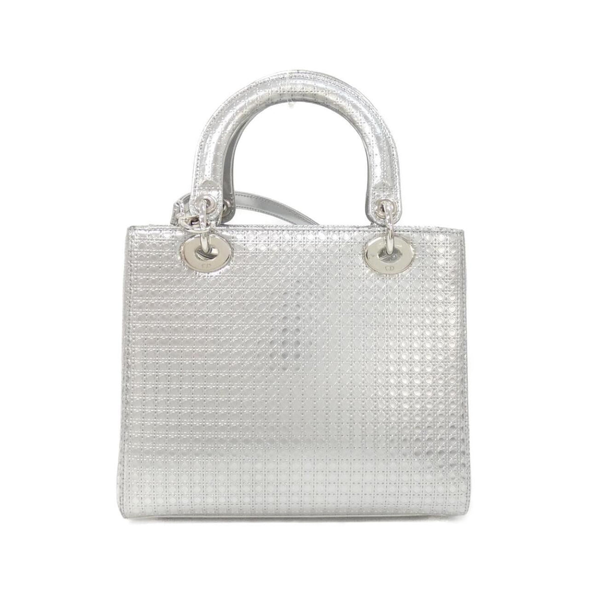 Dior Lady Dior Bag Handbag Silver — view 2