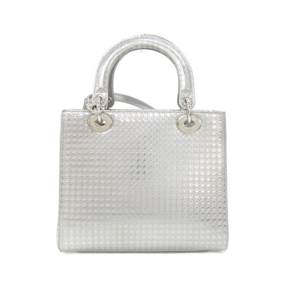 Dior Lady Dior Bag Handbag Silver — view 2