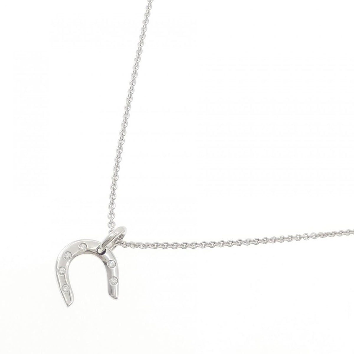 Hermes Diamond Necklace White Gold — view 2