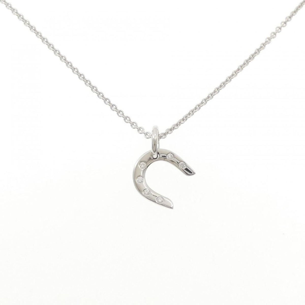 Hermes Diamond Necklace White Gold