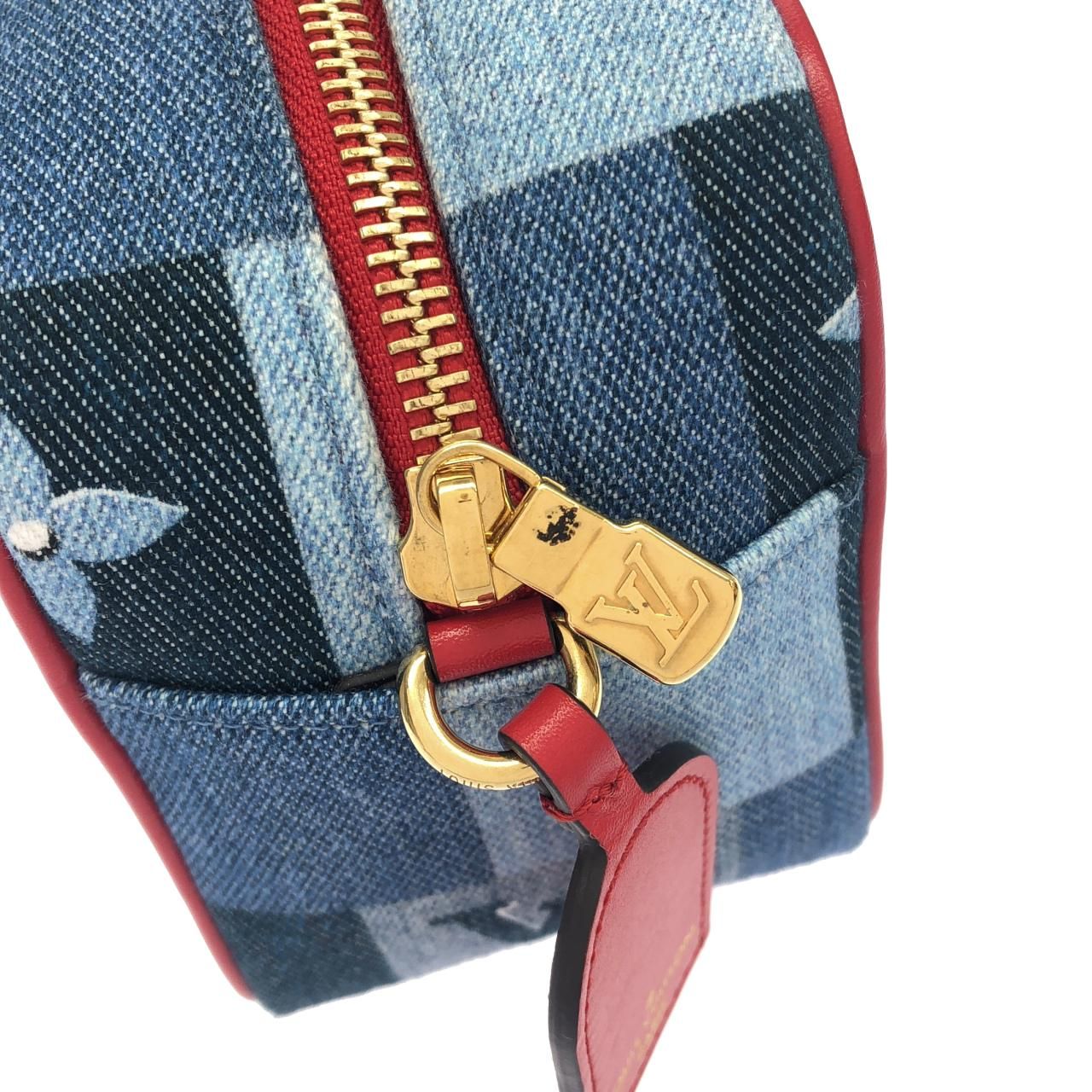 Louis Vuitton Denim Monogram Beach Pouch Shoulder Bag — view 5