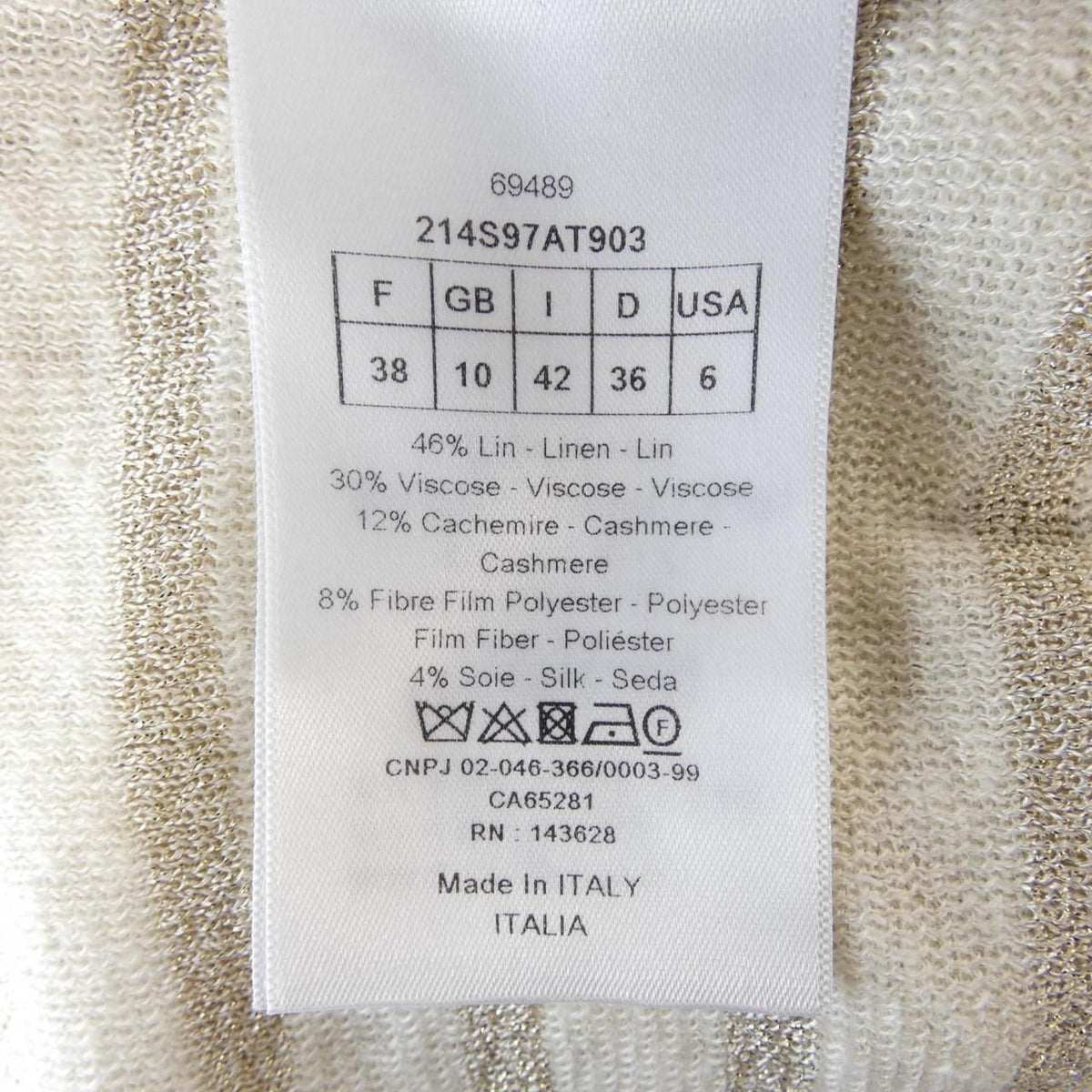 Dior J'adior Athenes Mariniere Knit Sweater — view 3