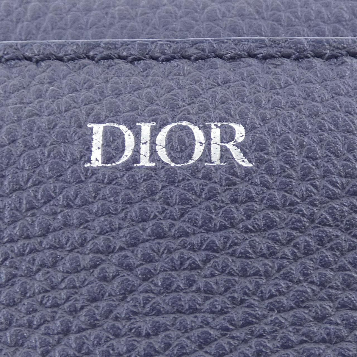 Dior Coin Case Coin Purse Navy — view 3