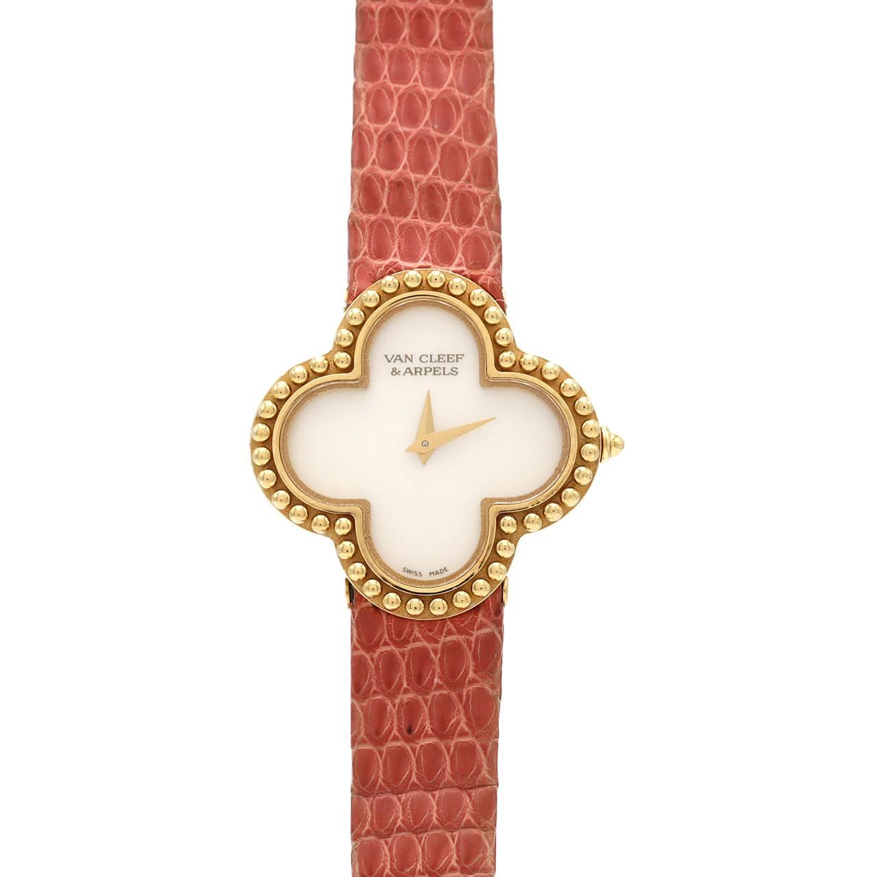 Van Cleef & Arpels Alhambra YG Quartz Watch