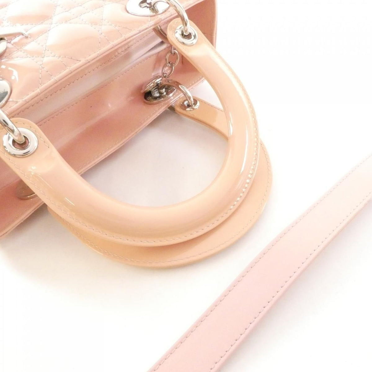 Dior Lady Dior Bag Handbag Pink — view 5
