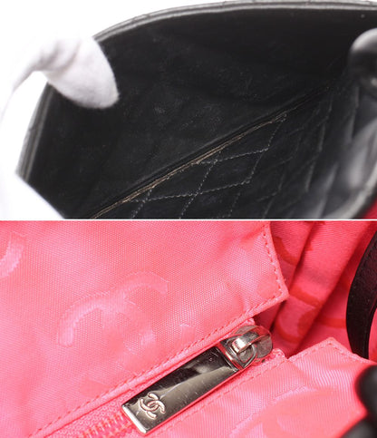Chanel Tote Bag Silver Cambon Line Lambskin — view 8