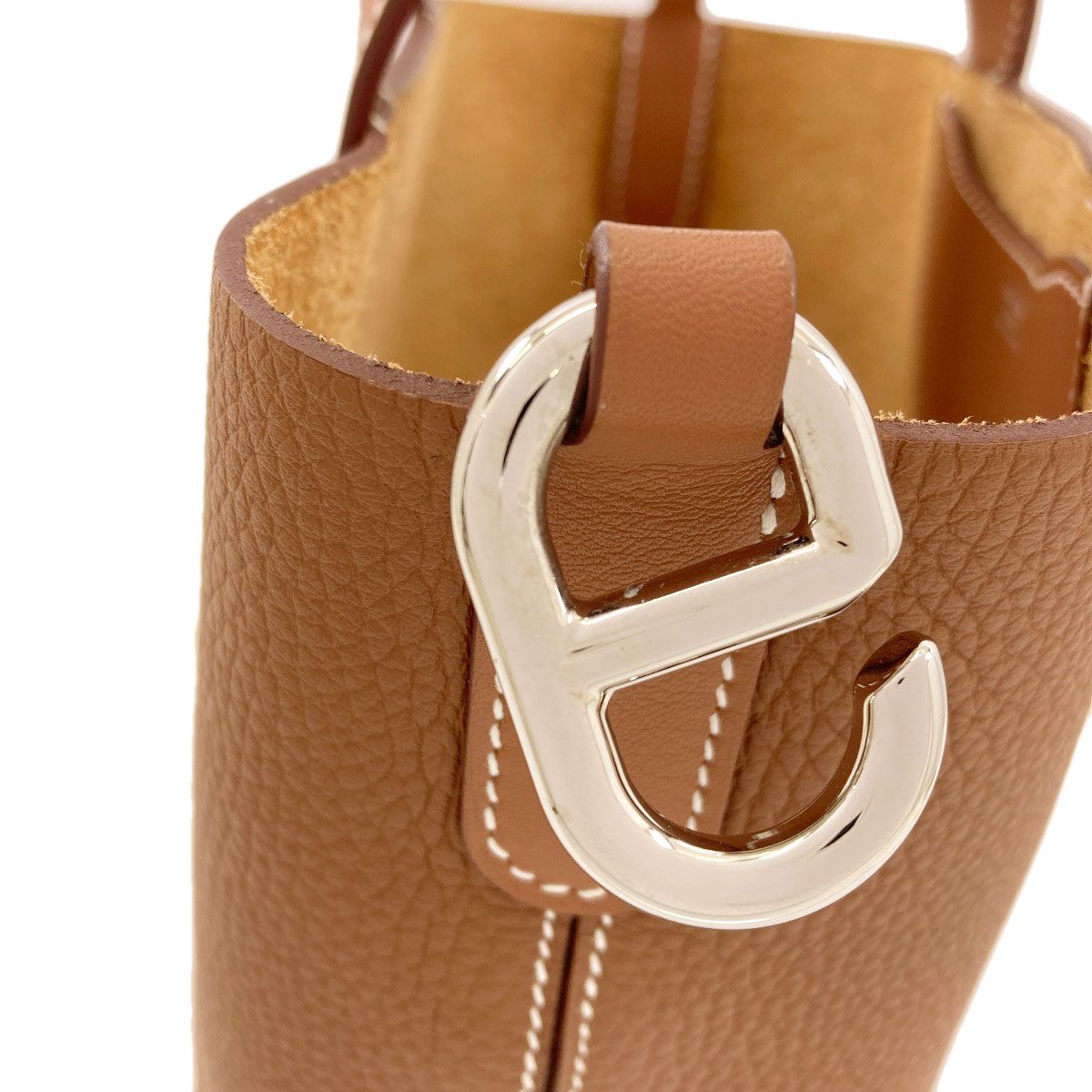 Hermes In The Loop 18 Gold Silver Handbag Taurillon — view 8