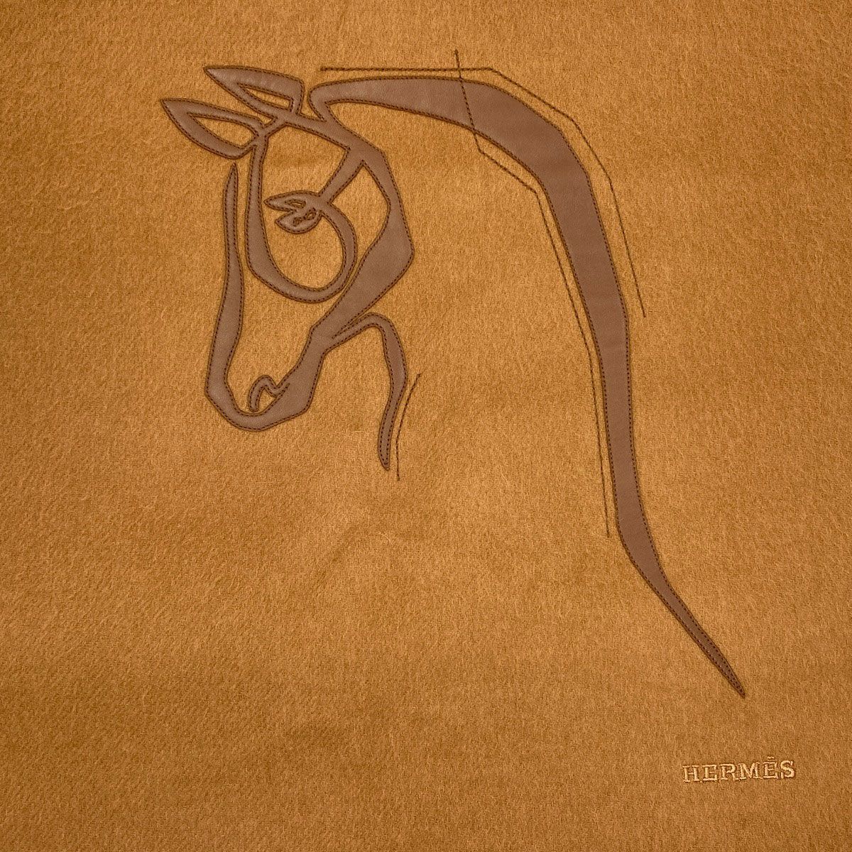 Hermes Cheval Au Tre Scarf Cashmere — view 3