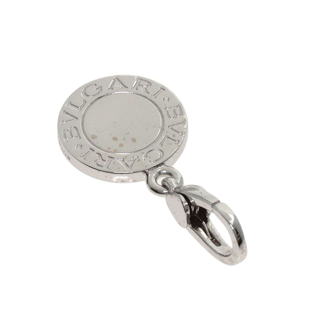 Bvlgari Onyx Charm Pendant 18K White Gold — view 2