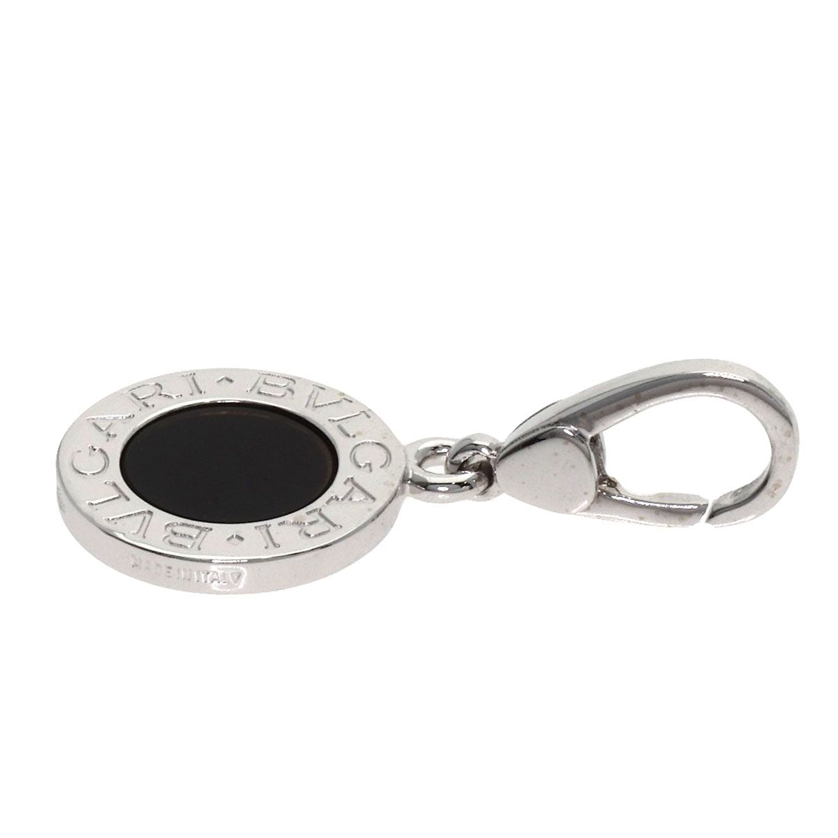 Bvlgari Onyx Charm Pendant 18K White Gold — view 3