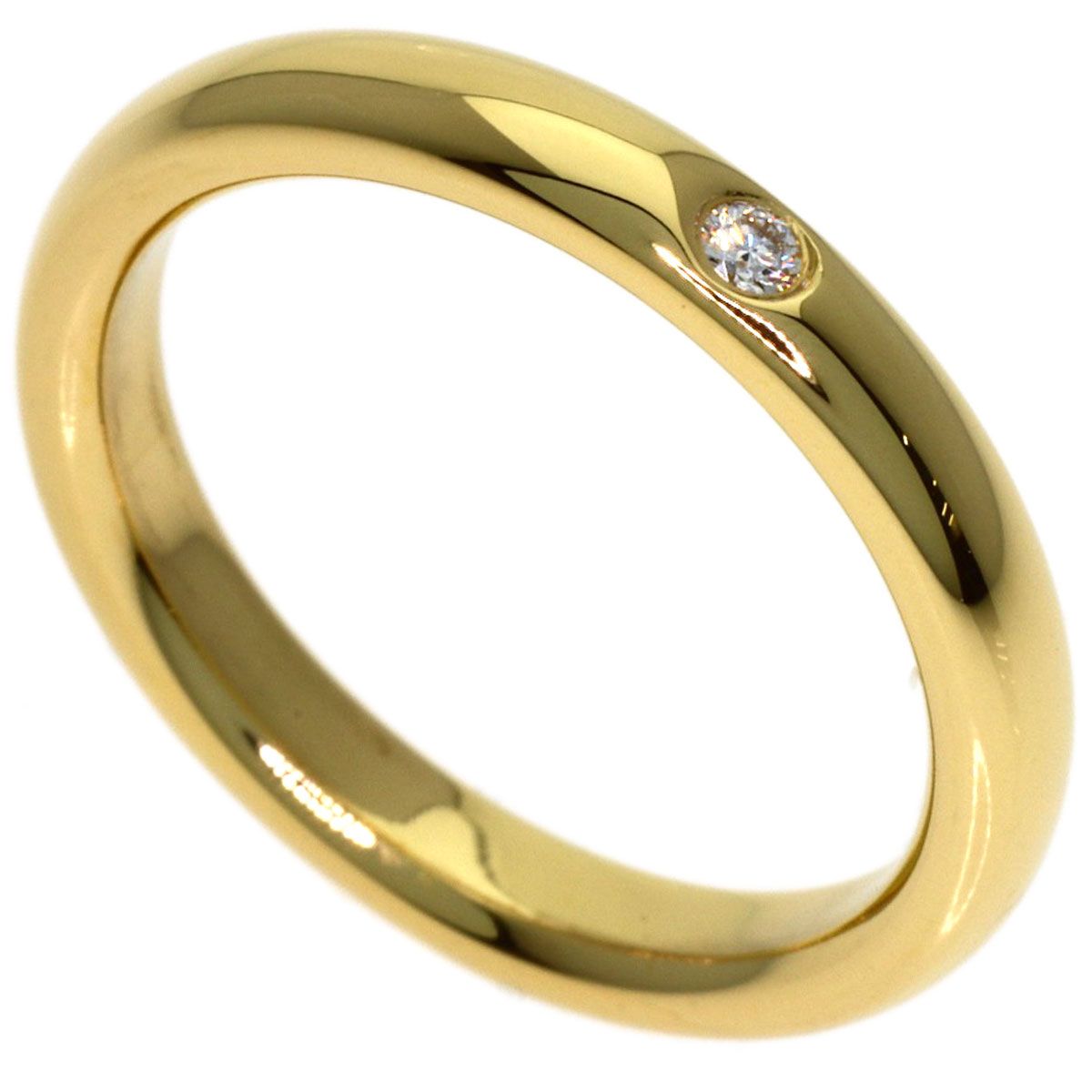 Tiffany & Co Wedding Diamond Ring 18K Yellow Gold