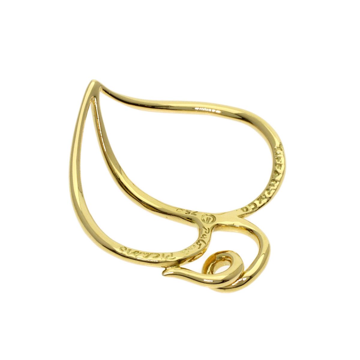 Tiffany & Co Apple Heart Pendant 18K Yellow Gold — view 2