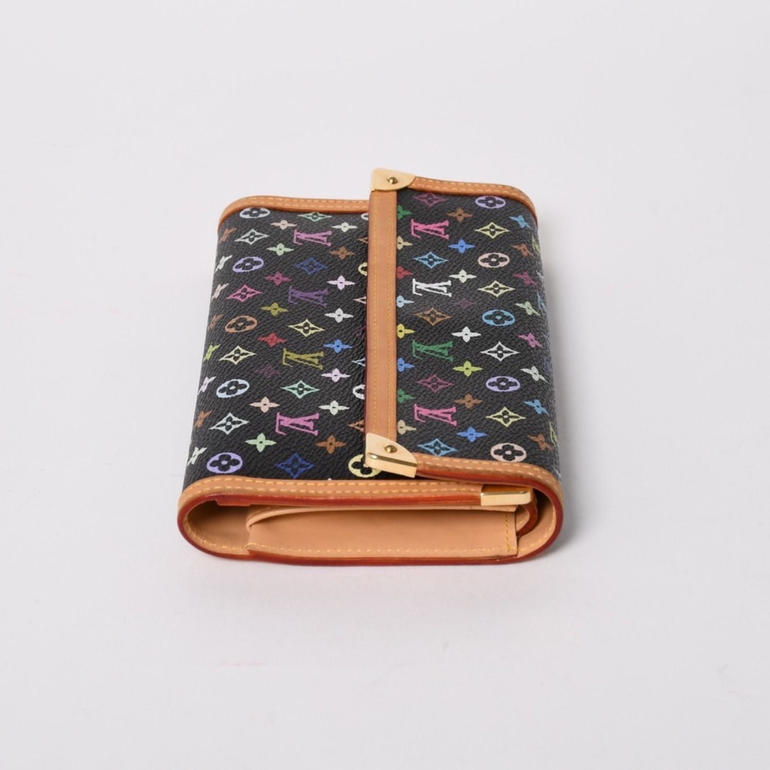 Louis Vuitton Trifold Wallet Monogram Black Multicolor Portefeuille — view 5