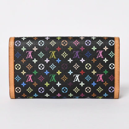 Louis Vuitton Trifold Wallet Monogram Black Multicolor Portefeuille — view 2