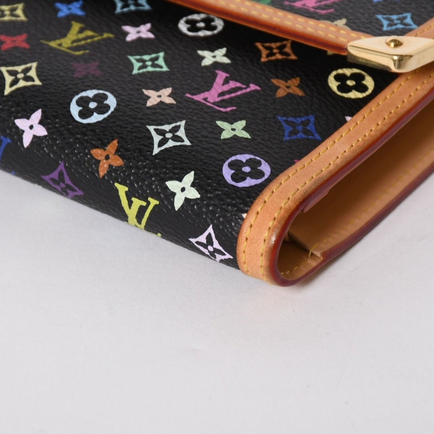 Louis Vuitton Trifold Wallet Monogram Black Multicolor Portefeuille — view 6