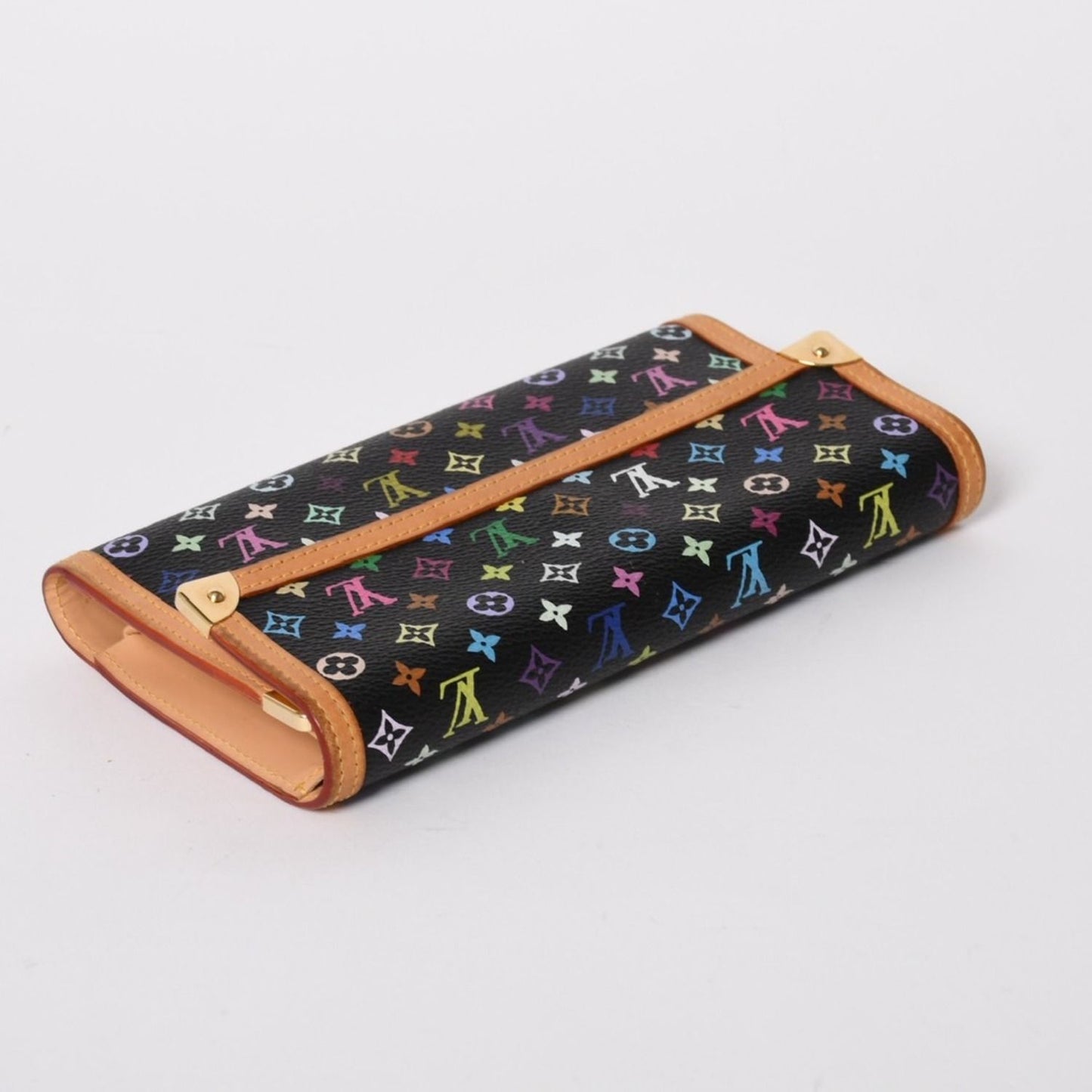 Louis Vuitton Trifold Wallet Monogram Black Multicolor Portefeuille — view 4
