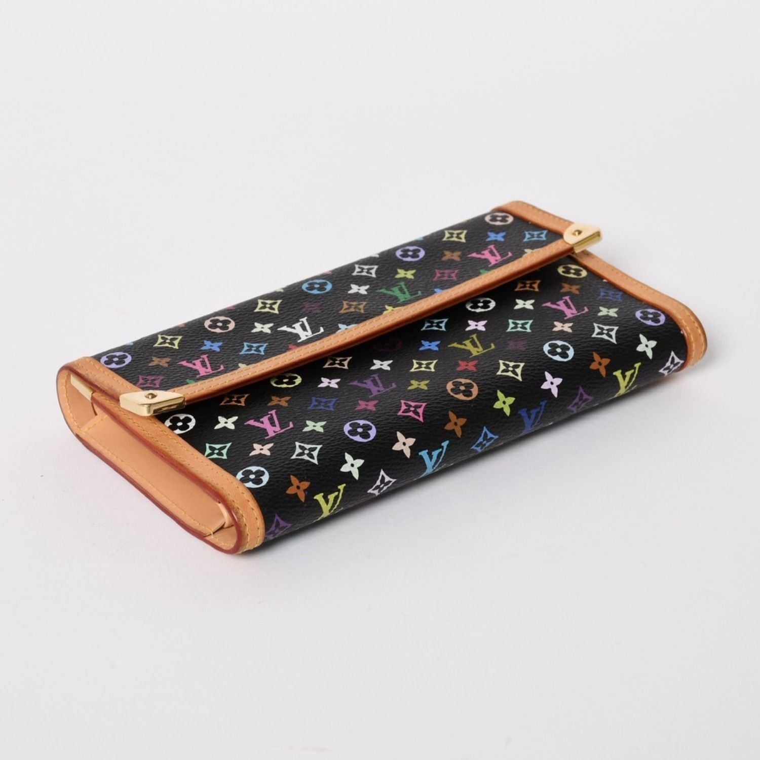 Louis Vuitton Trifold Wallet Monogram Black Multicolor Portefeuille — view 3